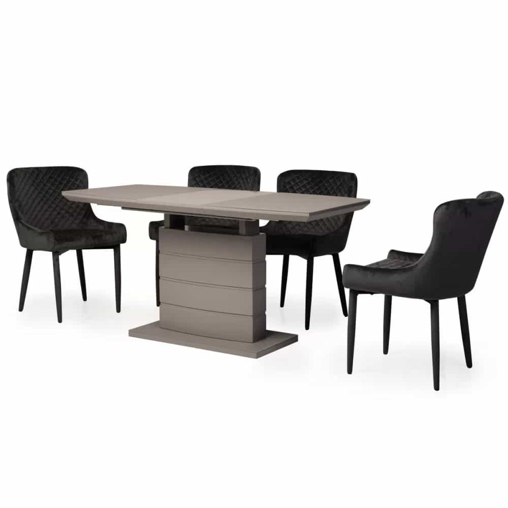 Стіл МДФ + матове скло ТММ-50-2 сірий